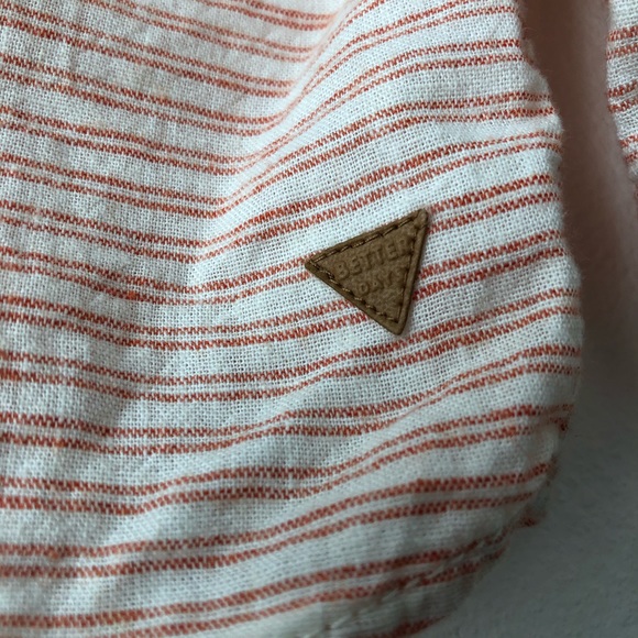 ZARA Mandarin Collar Striped Shirt - Picture 5 of 5
